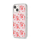 Cherry Cake Party iPhone 14 Glitter Tough Case Starlight Angled Image