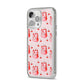 Cherry Cake Party iPhone 14 Pro Max Clear Tough Case Silver Angled Image
