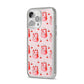 Cherry Cake Party iPhone 14 Pro Max Glitter Tough Case Silver Angled Image