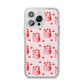 Cherry Cake Party iPhone 14 Pro Max Glitter Tough Case Silver