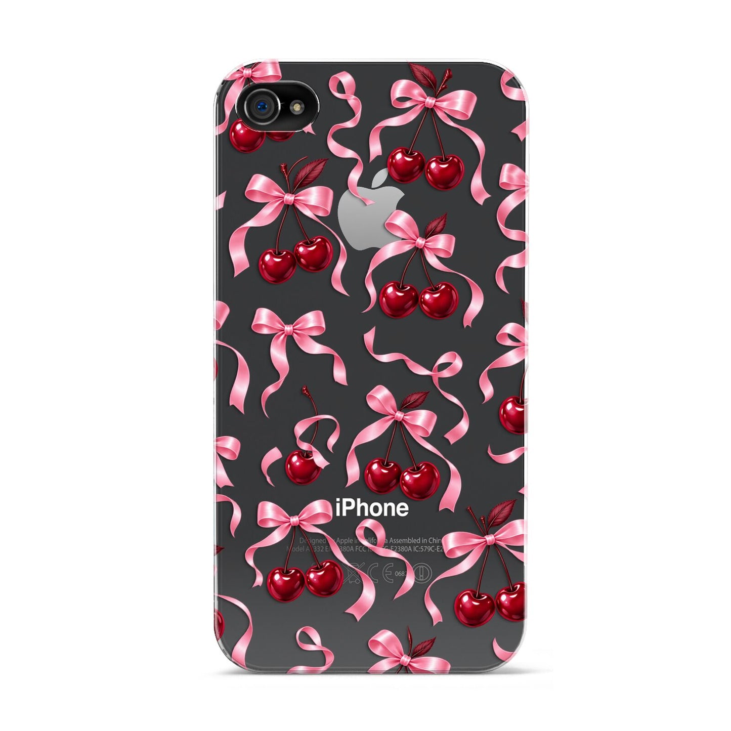 Cherry Silk Bows Apple iPhone 4s Case