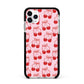 Cherry Sweet Apple iPhone 11 Pro Max in Silver with Black Impact Case