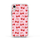 Cherry Sweet Apple iPhone XR Impact Case White Edge on Silver Phone