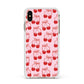 Cherry Sweet Apple iPhone Xs Max Impact Case White Edge on Gold Phone