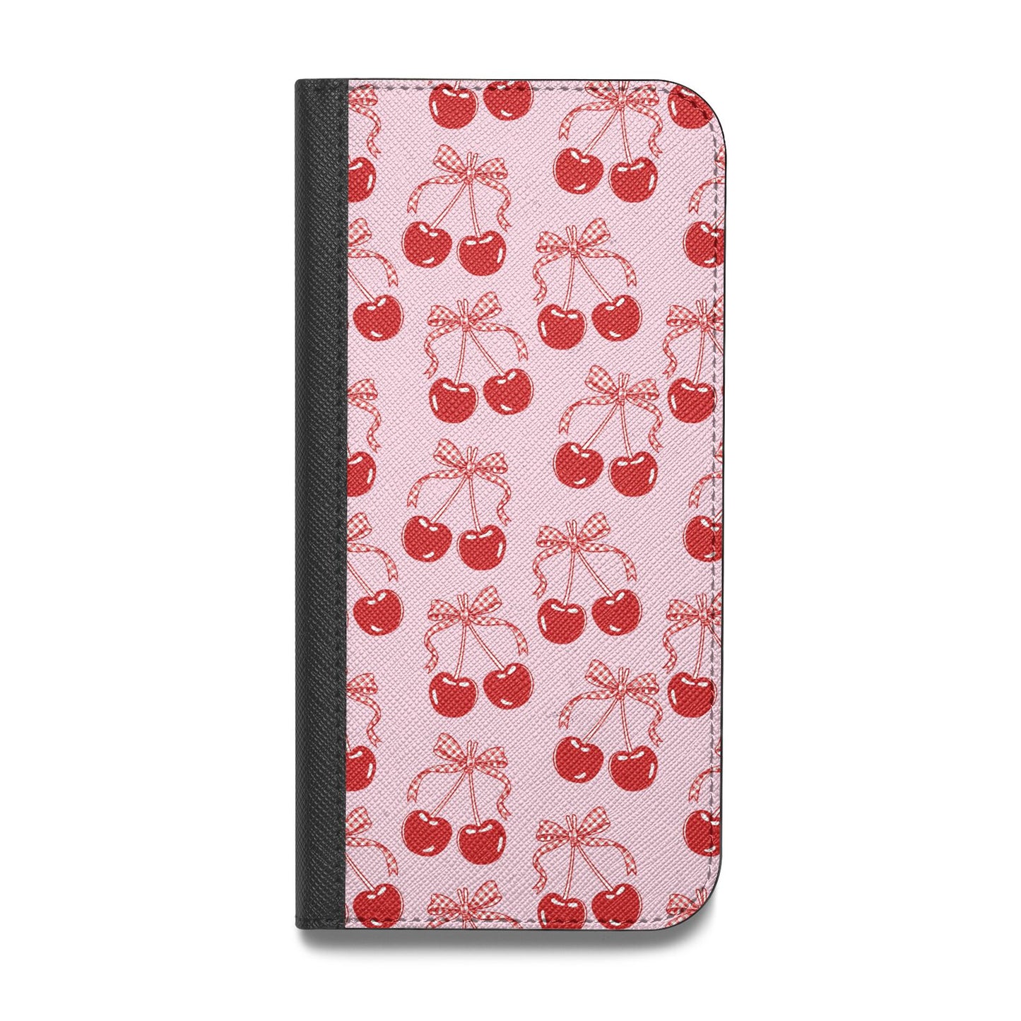 Cherry Sweet Vegan Leather Flip iPhone Case