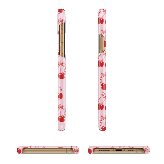 Cherry Sweet iPhone 13 3D Snap Case Angle Images