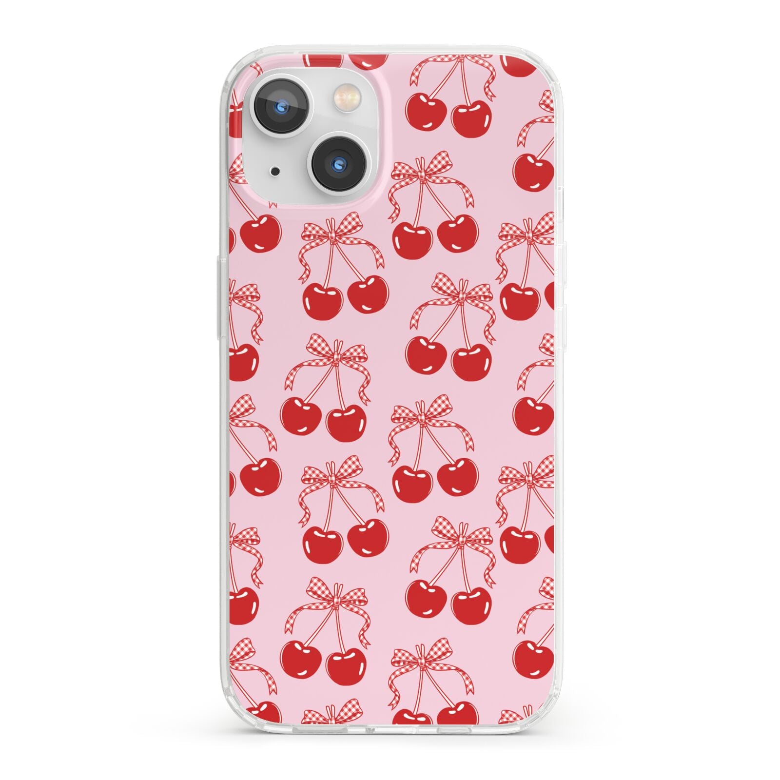 Cherry Sweet iPhone 13 Clear Bumper Case