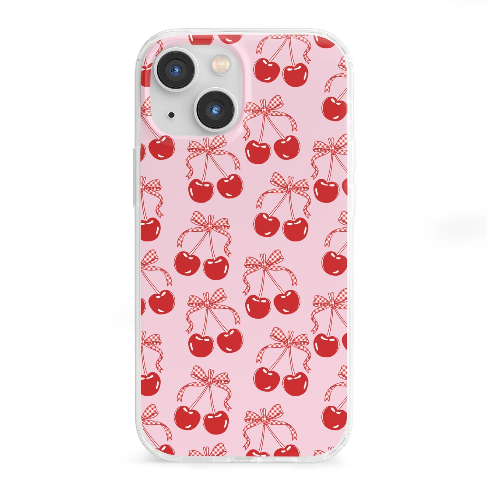 Cherry Sweet iPhone 13 Mini Clear Bumper Case
