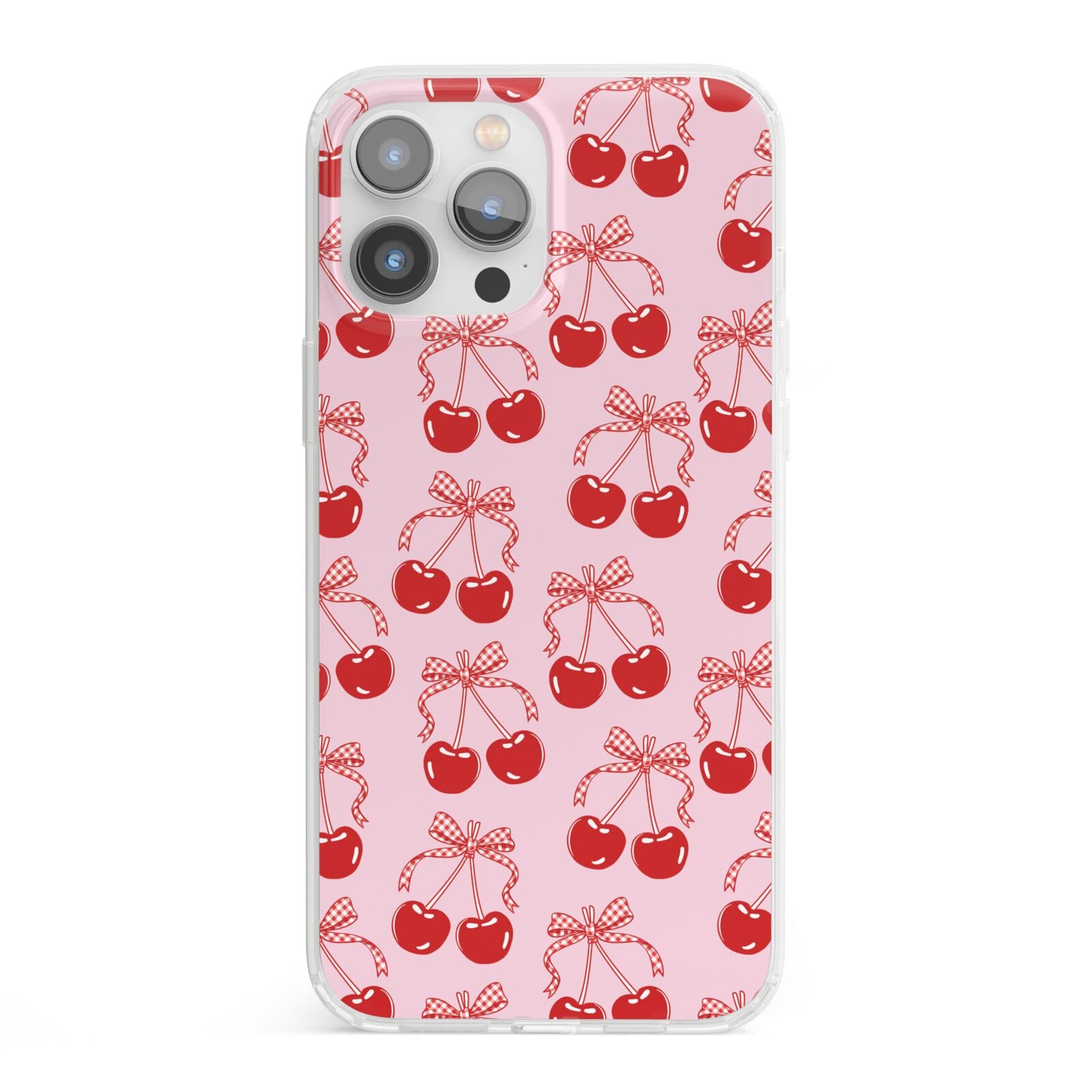 Cherry Sweet iPhone 13 Pro Max Clear Bumper Case