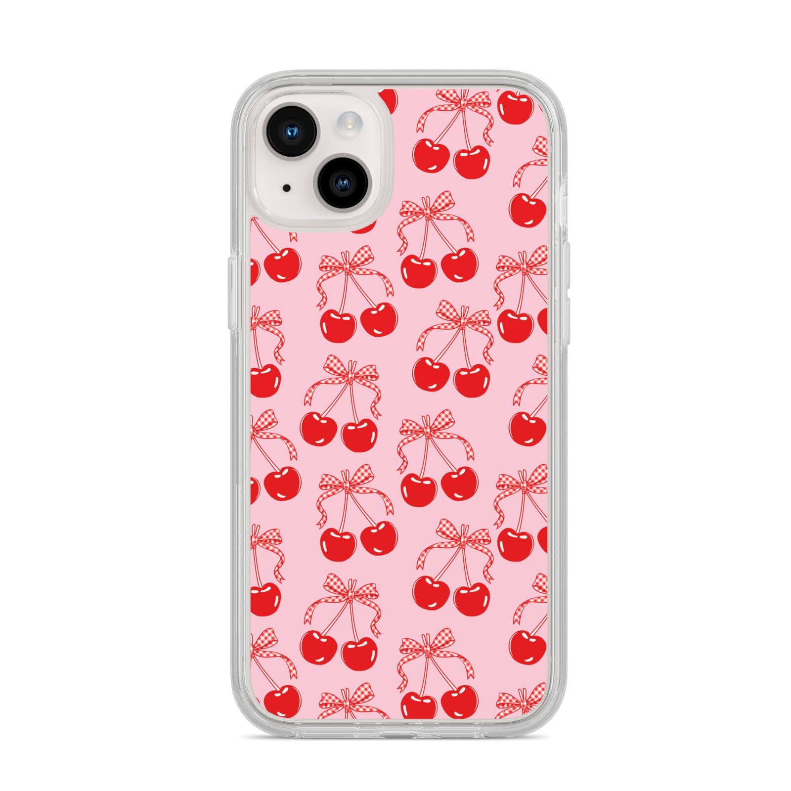 Cherry Sweet iPhone 14 Plus Clear Tough Case Starlight