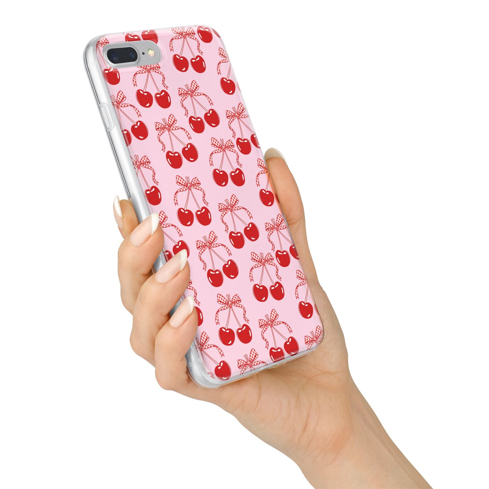 Cherry Sweet iPhone 7 Plus Bumper Case on Silver iPhone Alternative Image