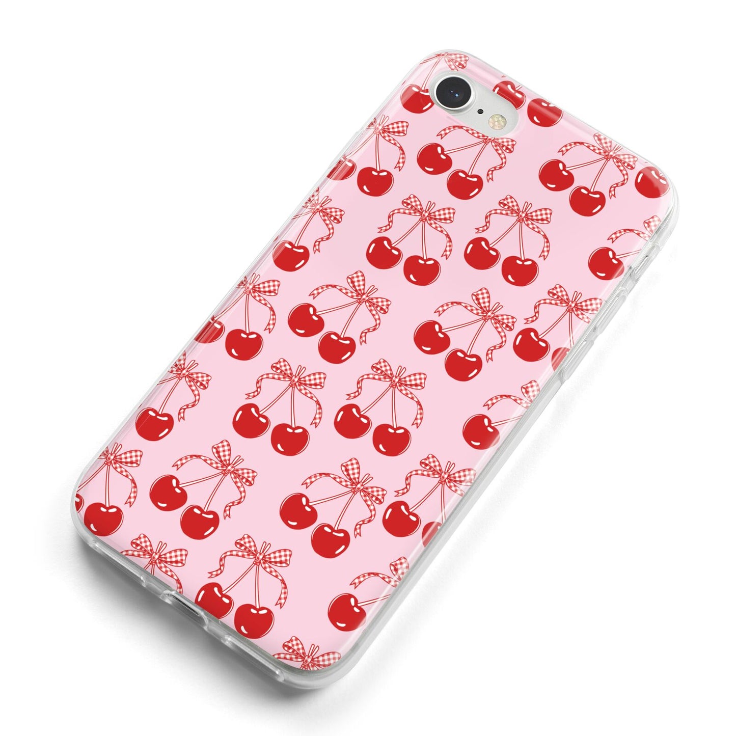 Cherry Sweet iPhone 8 Bumper Case on Silver iPhone Alternative Image