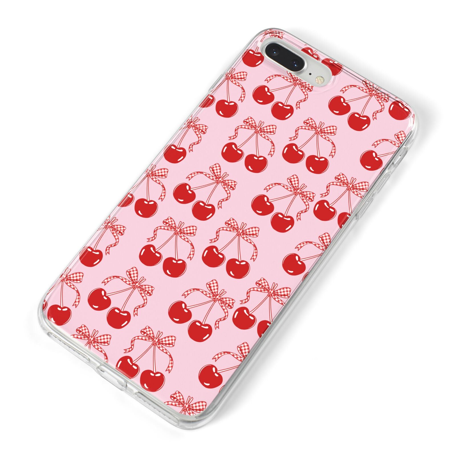 Cherry Sweet iPhone 8 Plus Bumper Case on Silver iPhone Alternative Image