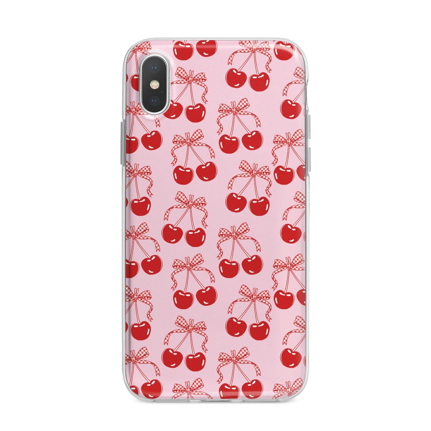 Cherry Sweet iPhone X Bumper Case on Silver iPhone Alternative Image 1