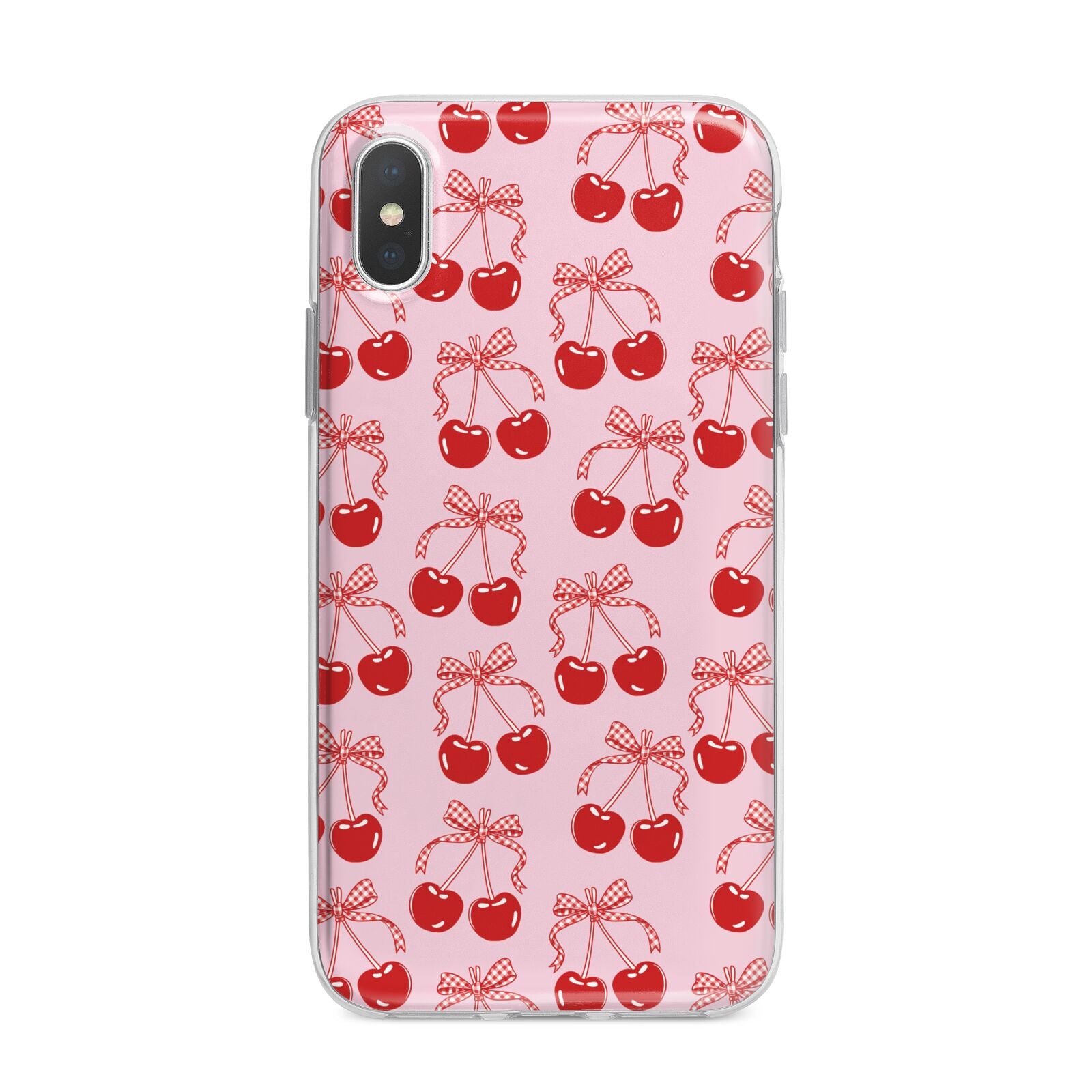 Cherry Sweet iPhone X Bumper Case on Silver iPhone Alternative Image 1