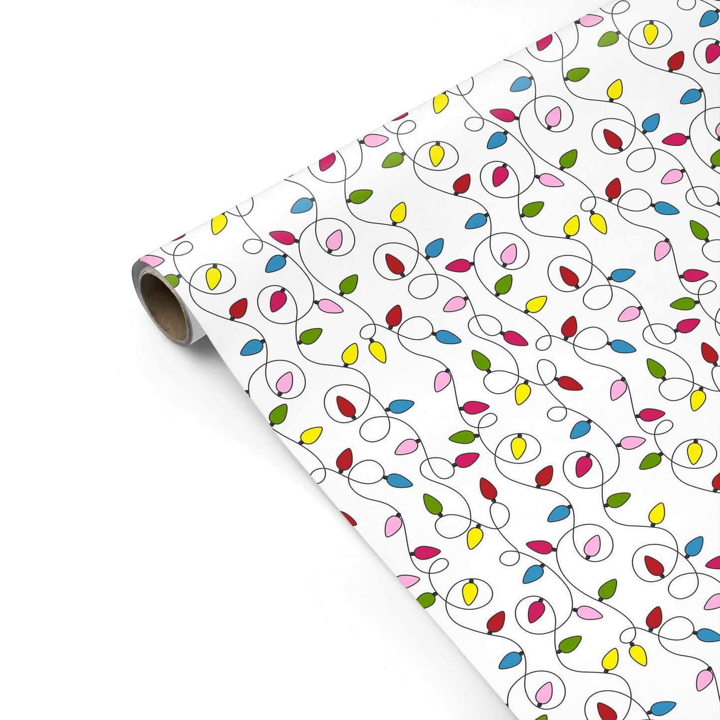Christmas Lights Luxury Personalised Gift Wrap