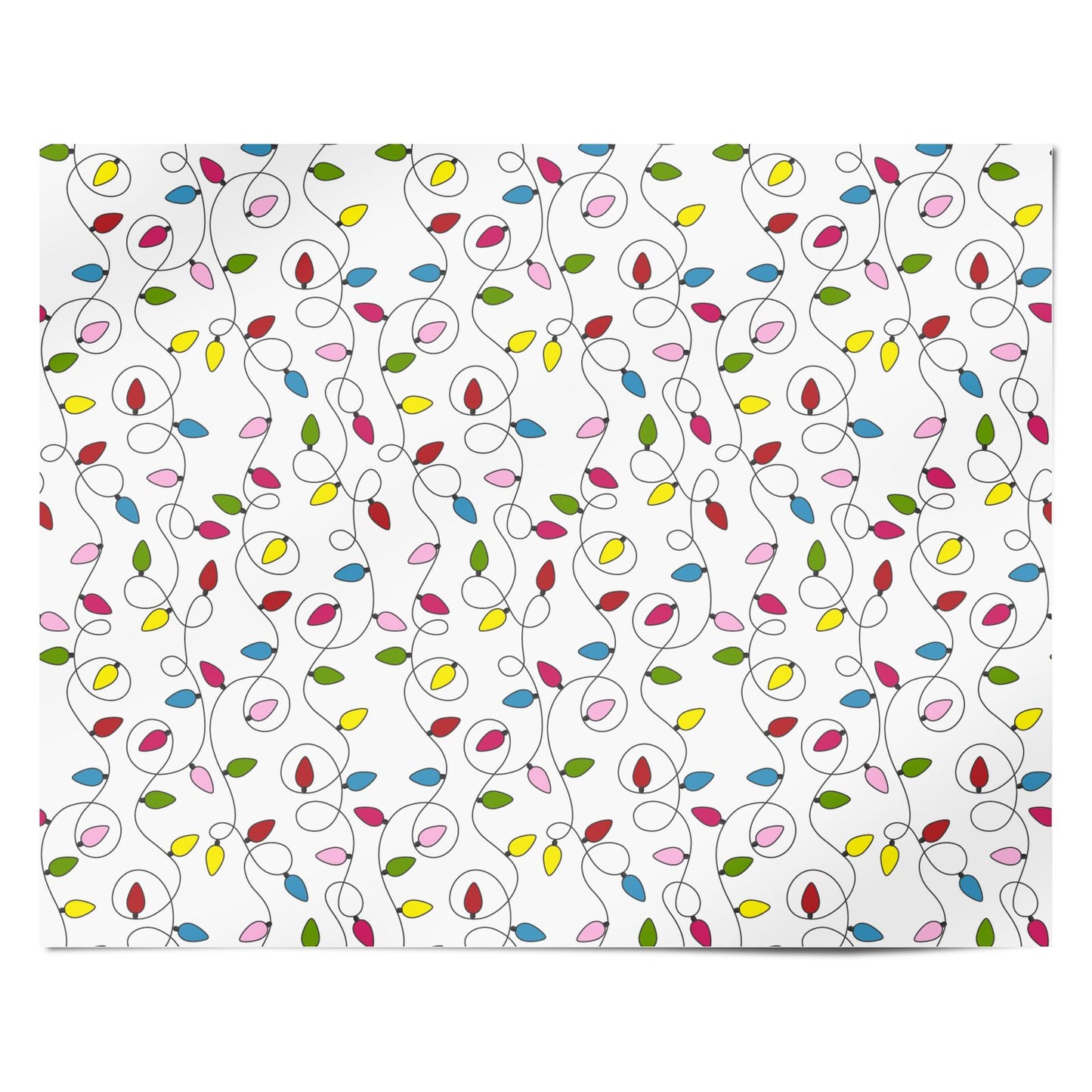 Christmas Lights Luxury Personalised Wrapping Paper Alternative