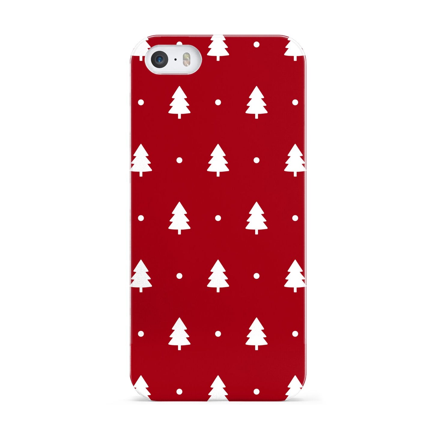 Classic Red Christmas Trees Apple iPhone 5 Case