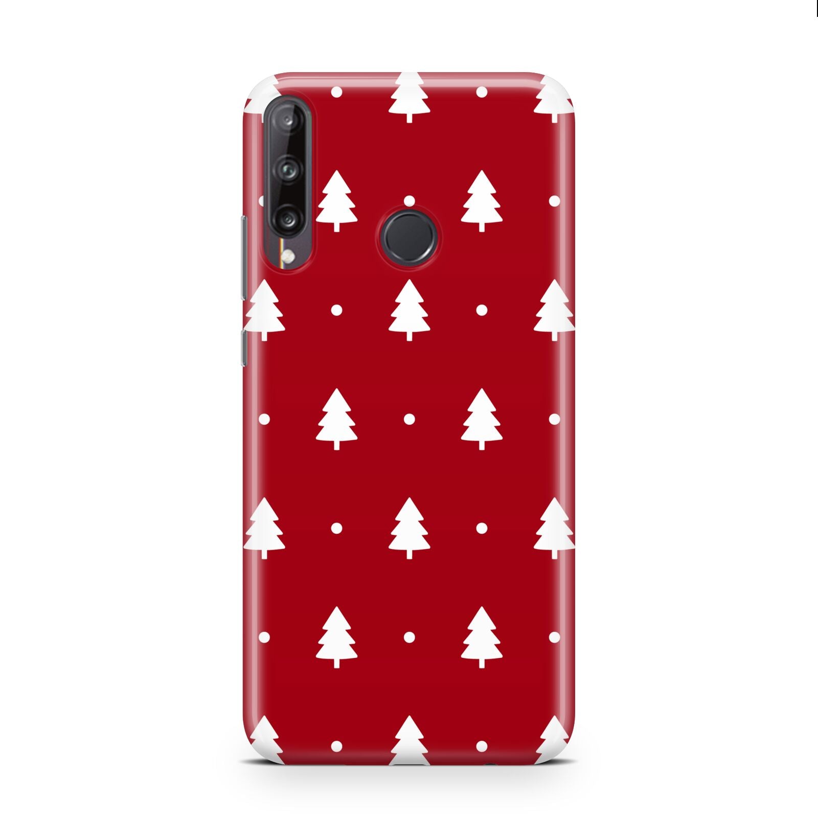 Classic Red Christmas Trees Huawei P40 Lite E Phone Case