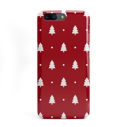 Classic Red Christmas Trees OnePlus Case