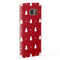 Classic Red Christmas Trees Samsung Galaxy Case Fourty Five Degrees