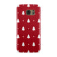 Classic Red Christmas Trees Samsung Galaxy Case