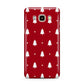 Classic Red Christmas Trees Samsung Galaxy J7 2016 Case on gold phone