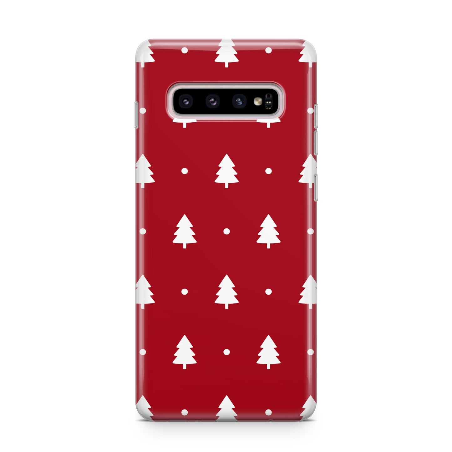 Classic Red Christmas Trees Samsung Galaxy S10 Plus Case