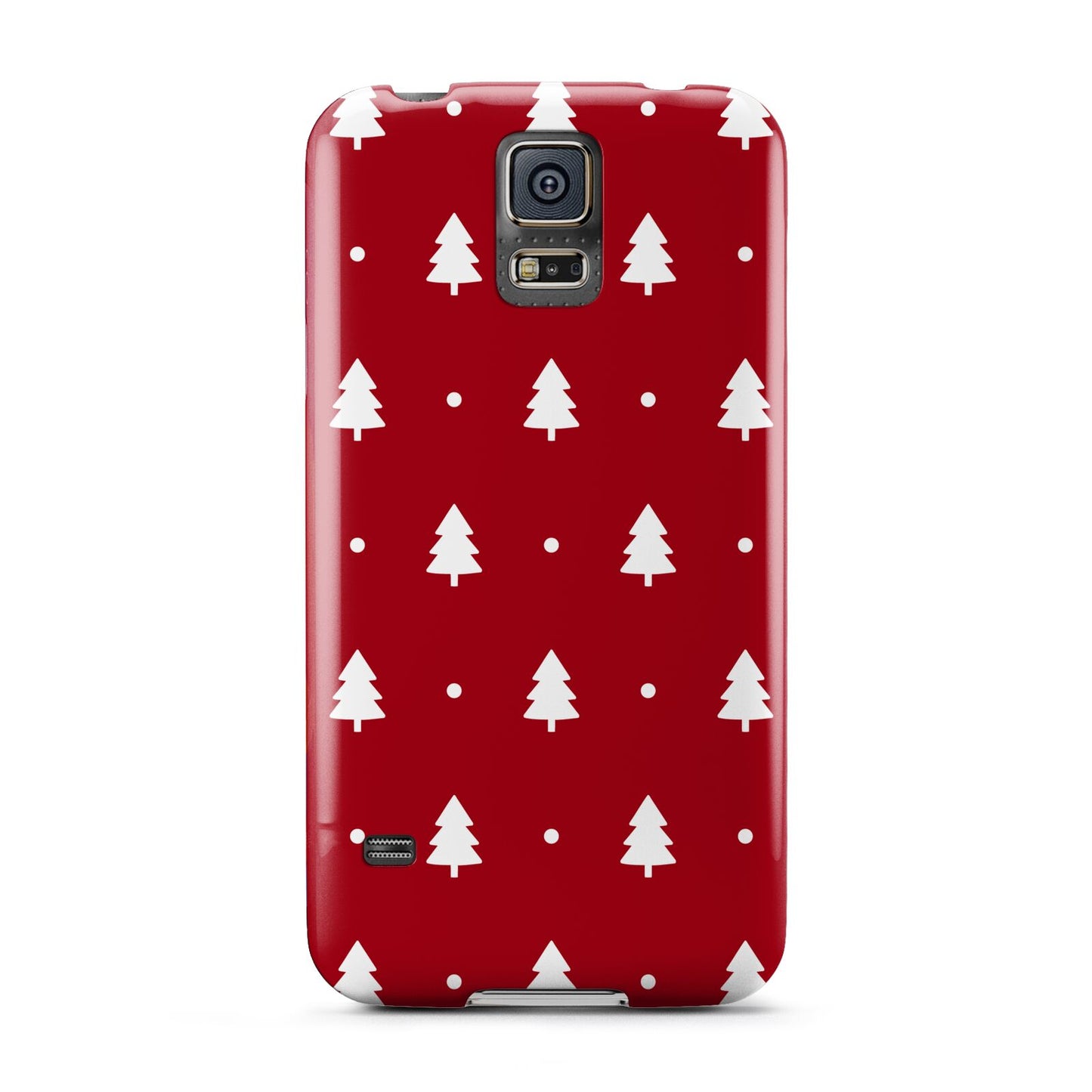 Classic Red Christmas Trees Samsung Galaxy S5 Case