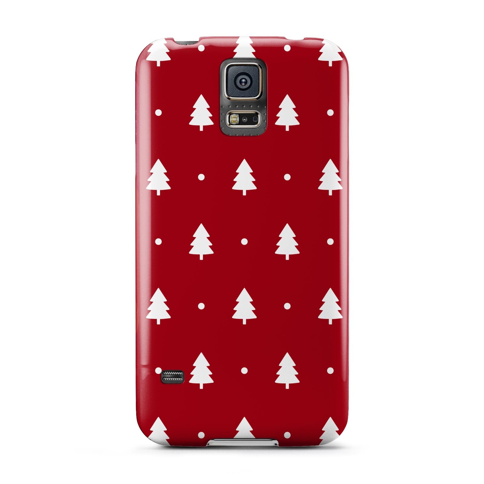 Classic Red Christmas Trees Samsung Galaxy S5 Case