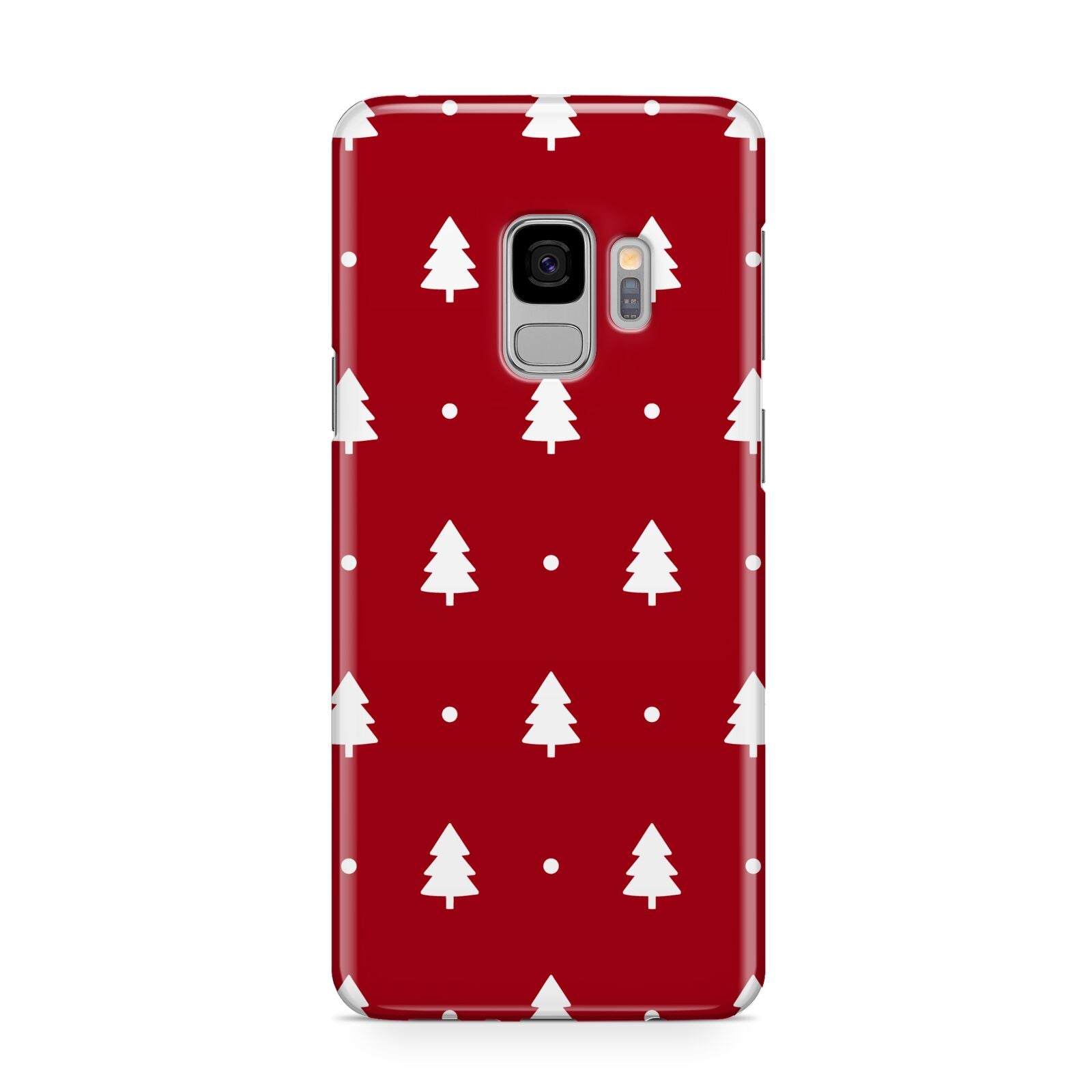 Classic Red Christmas Trees Samsung Galaxy S9 Case