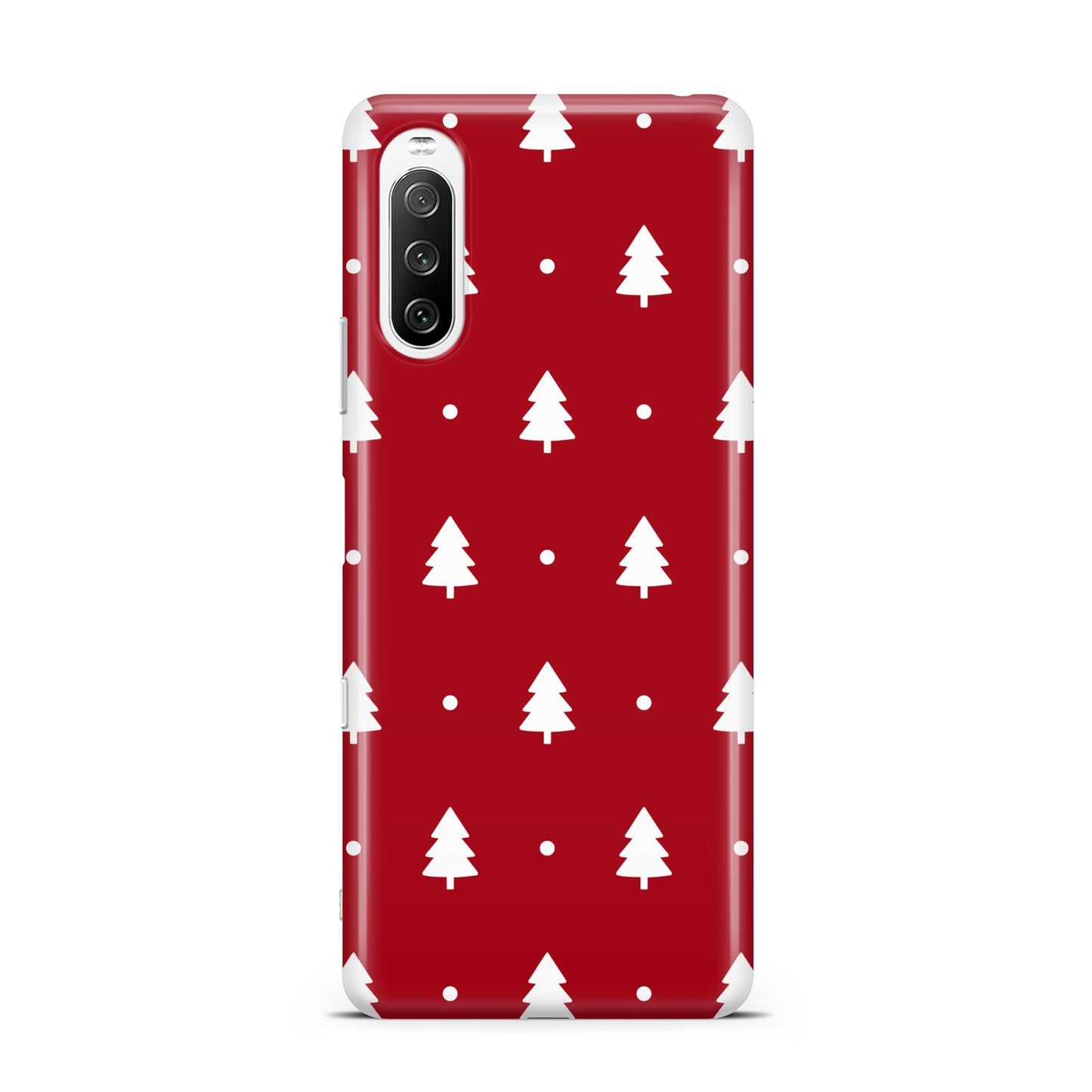 Classic Red Christmas Trees Sony Xperia 10 III Case