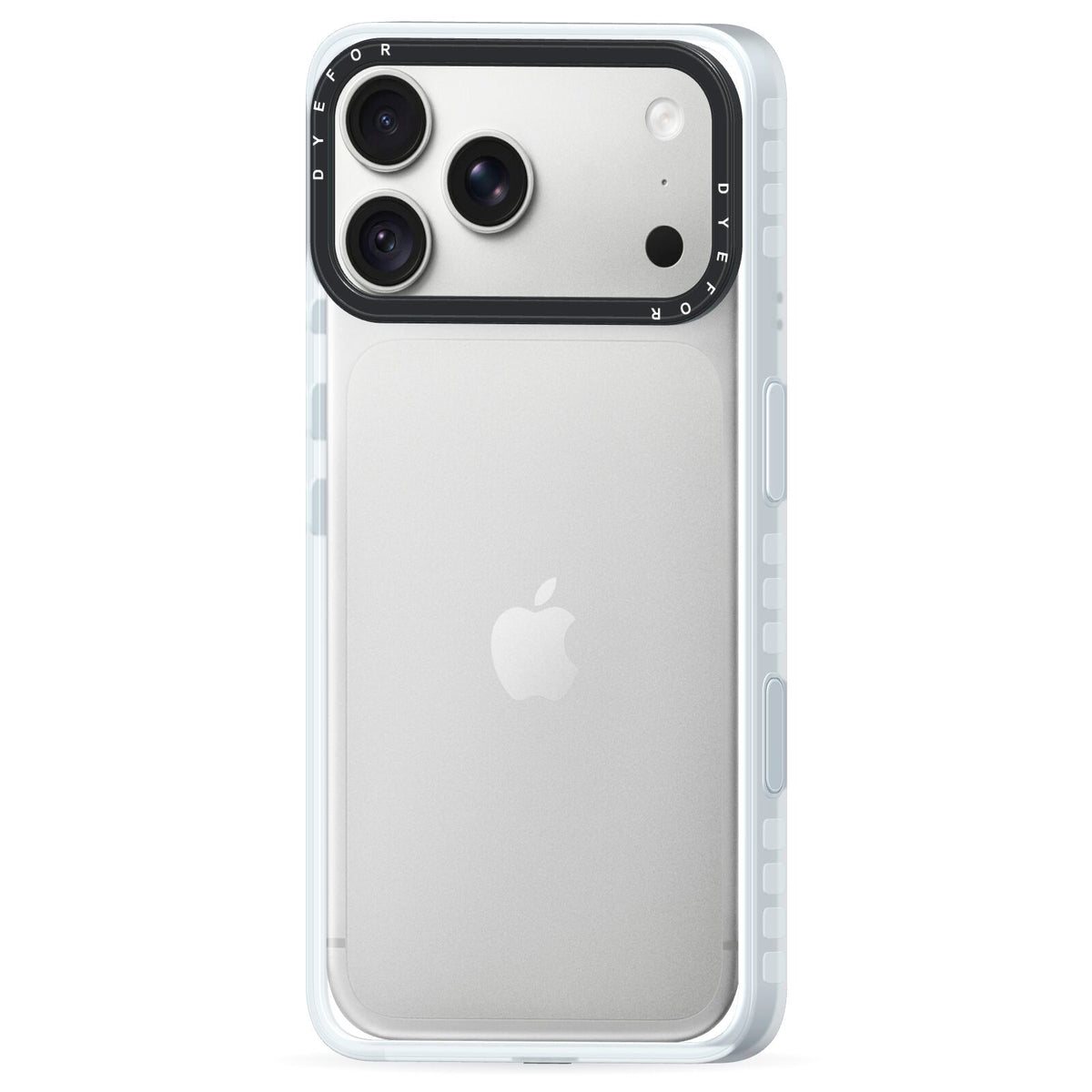 Clear iPhone 18 Pro Max Black Impact Pre order Case Side Angle on Silver phone