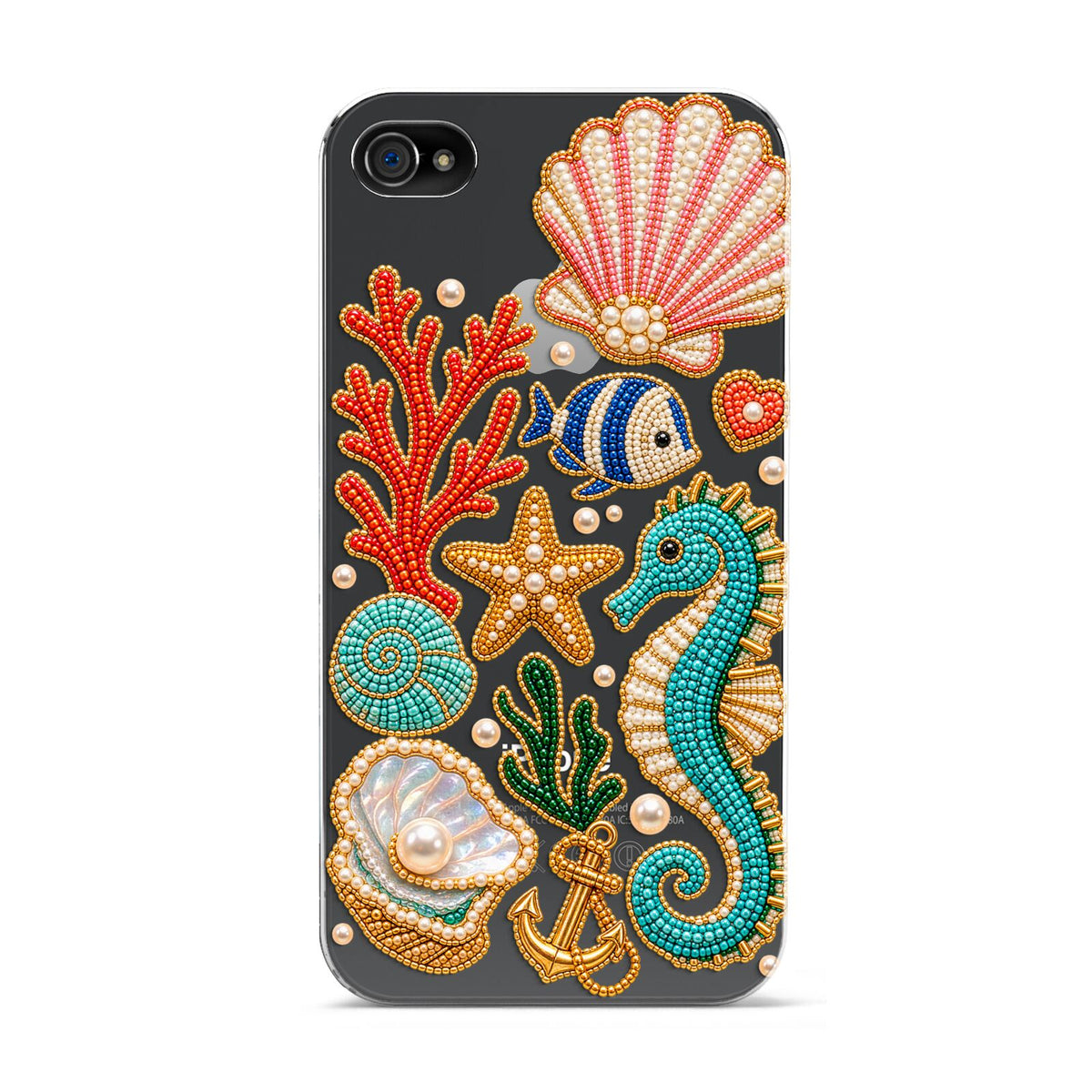 Coastal Treasures Charms Apple iPhone 4s Case