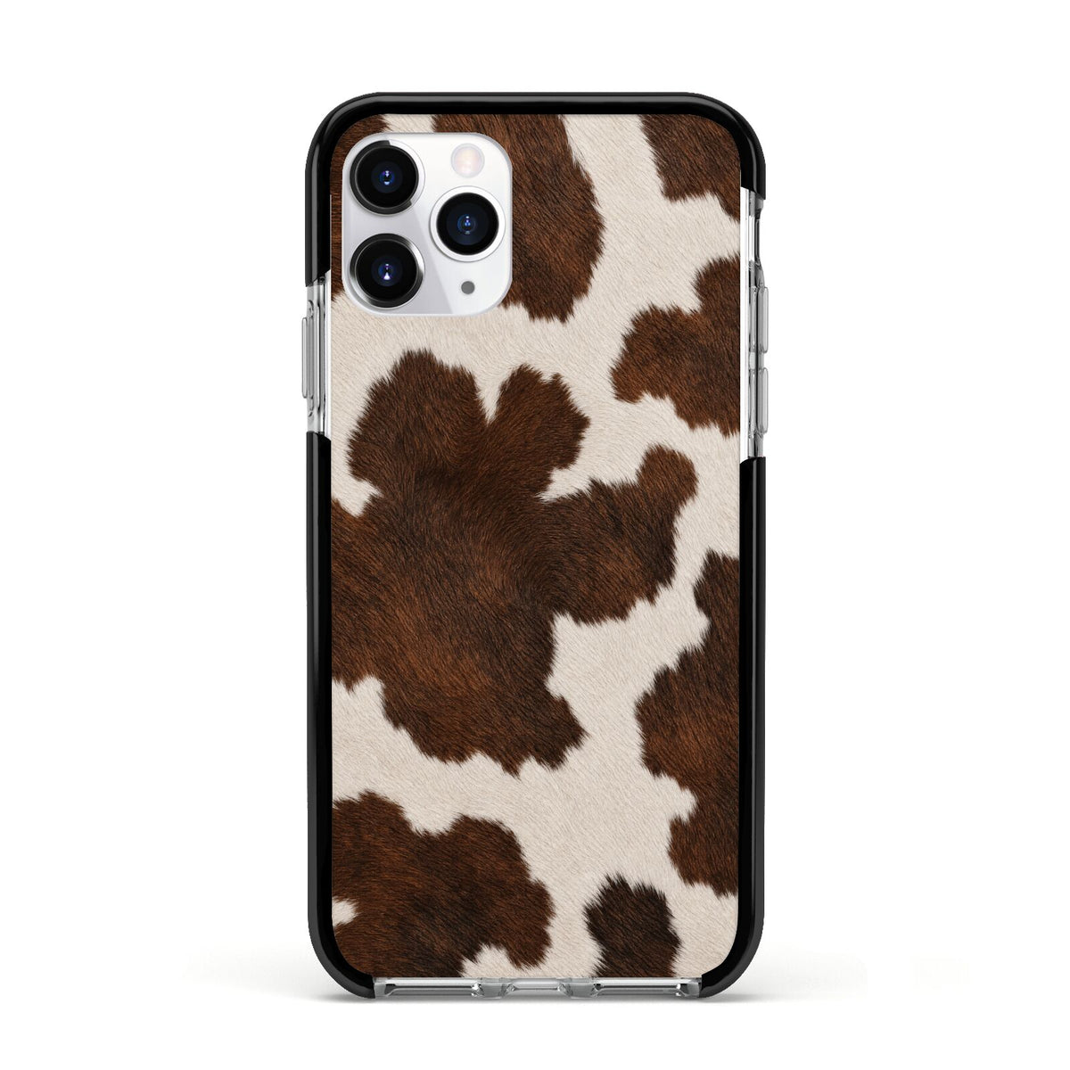 Cocoa Hide Apple iPhone 11 Pro in Silver with Black Impact Case