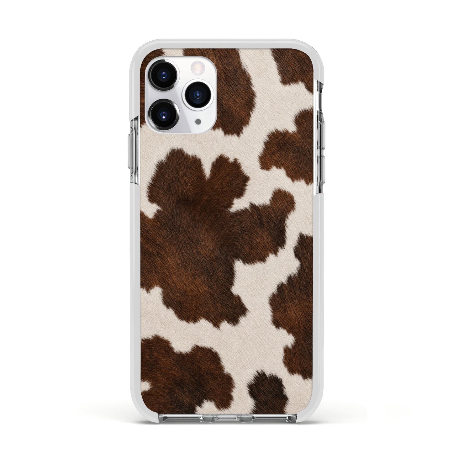 Cocoa Hide Apple iPhone 11 Pro in Silver with White Impact Case