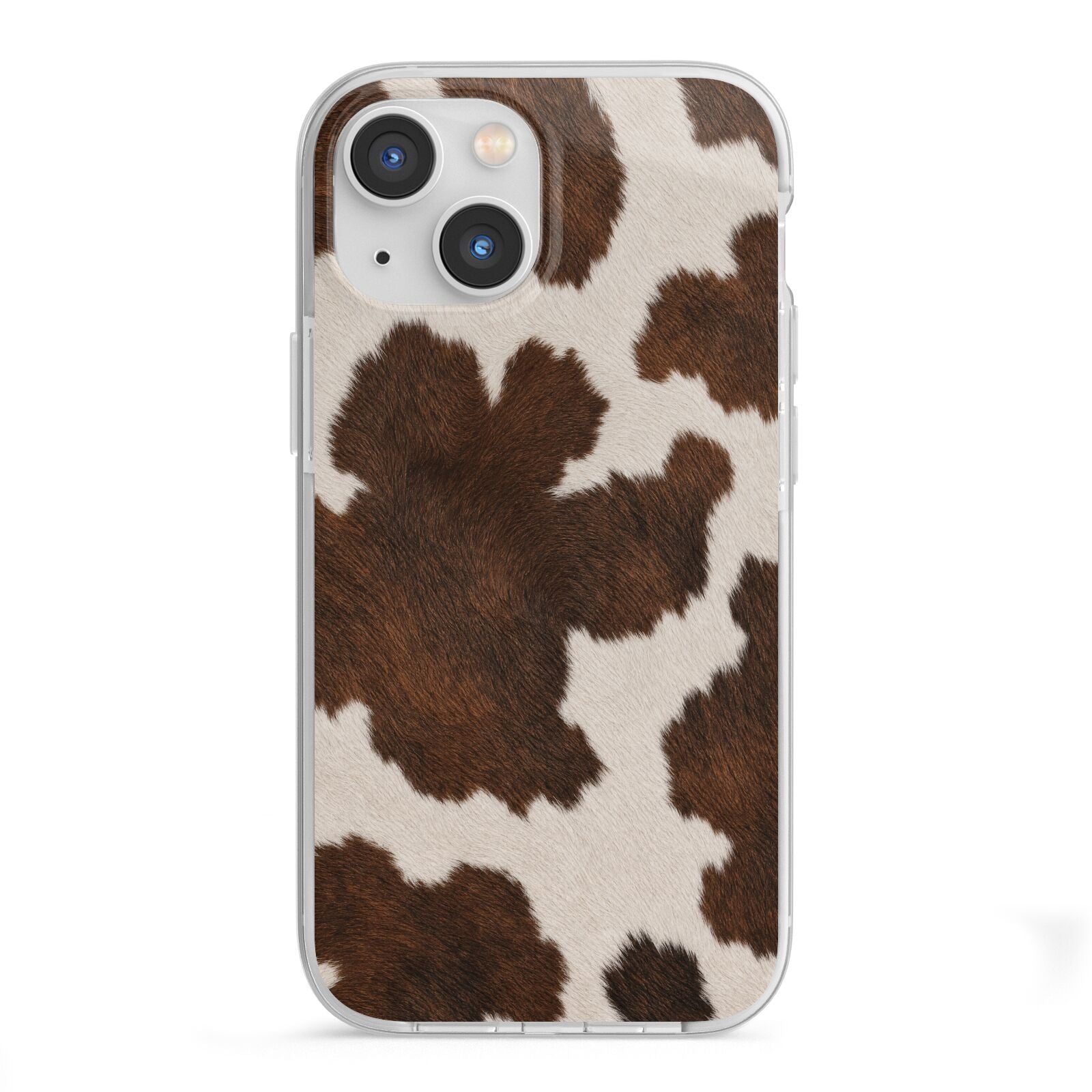 Cocoa Hide iPhone 13 Mini TPU Impact Case with White Edges