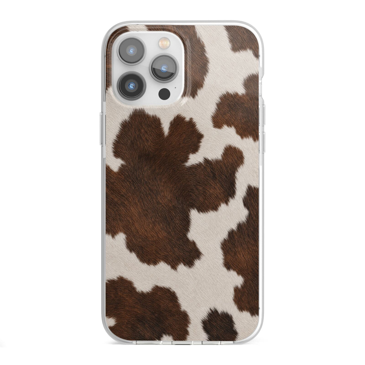 Cocoa Hide iPhone 13 Pro Max TPU Impact Case with White Edges