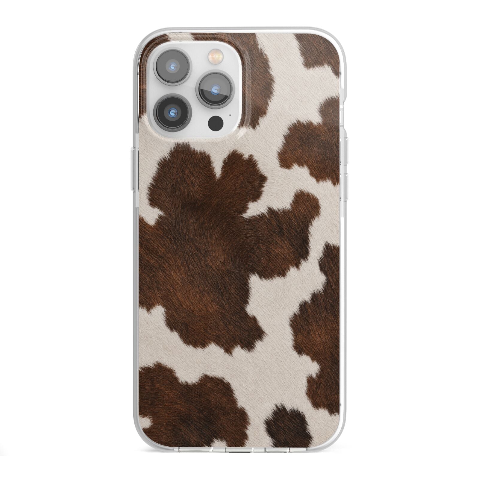 Cocoa Hide iPhone 13 Pro Max TPU Impact Case with White Edges