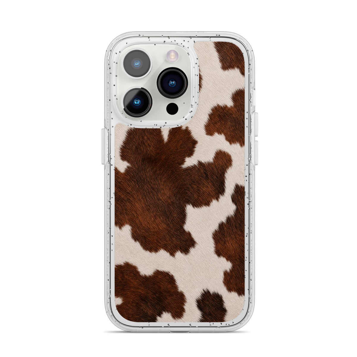 Cocoa Hide iPhone 14 Pro Glitter Tough Case Silver