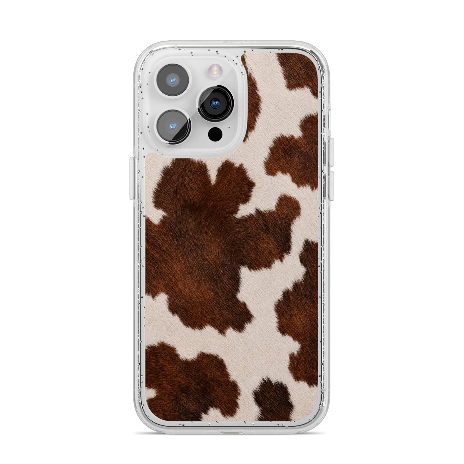 Cocoa Hide iPhone 14 Pro Max Glitter Tough Case Silver