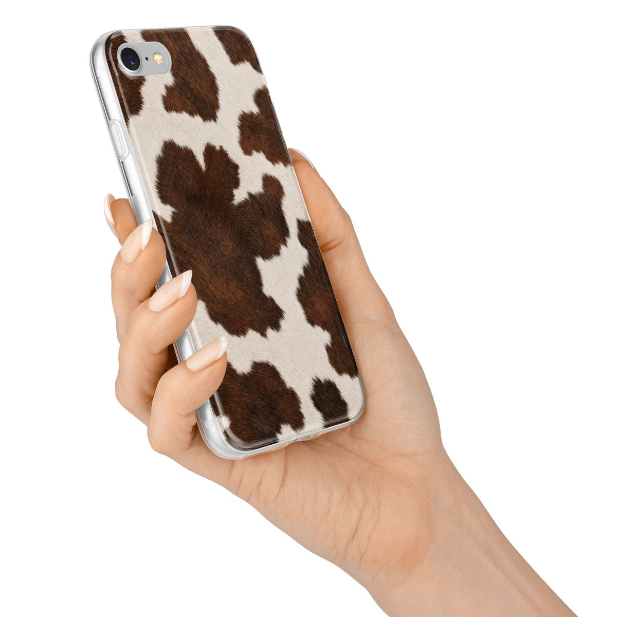 Cocoa Hide iPhone 7 Bumper Case on Silver iPhone Alternative Image