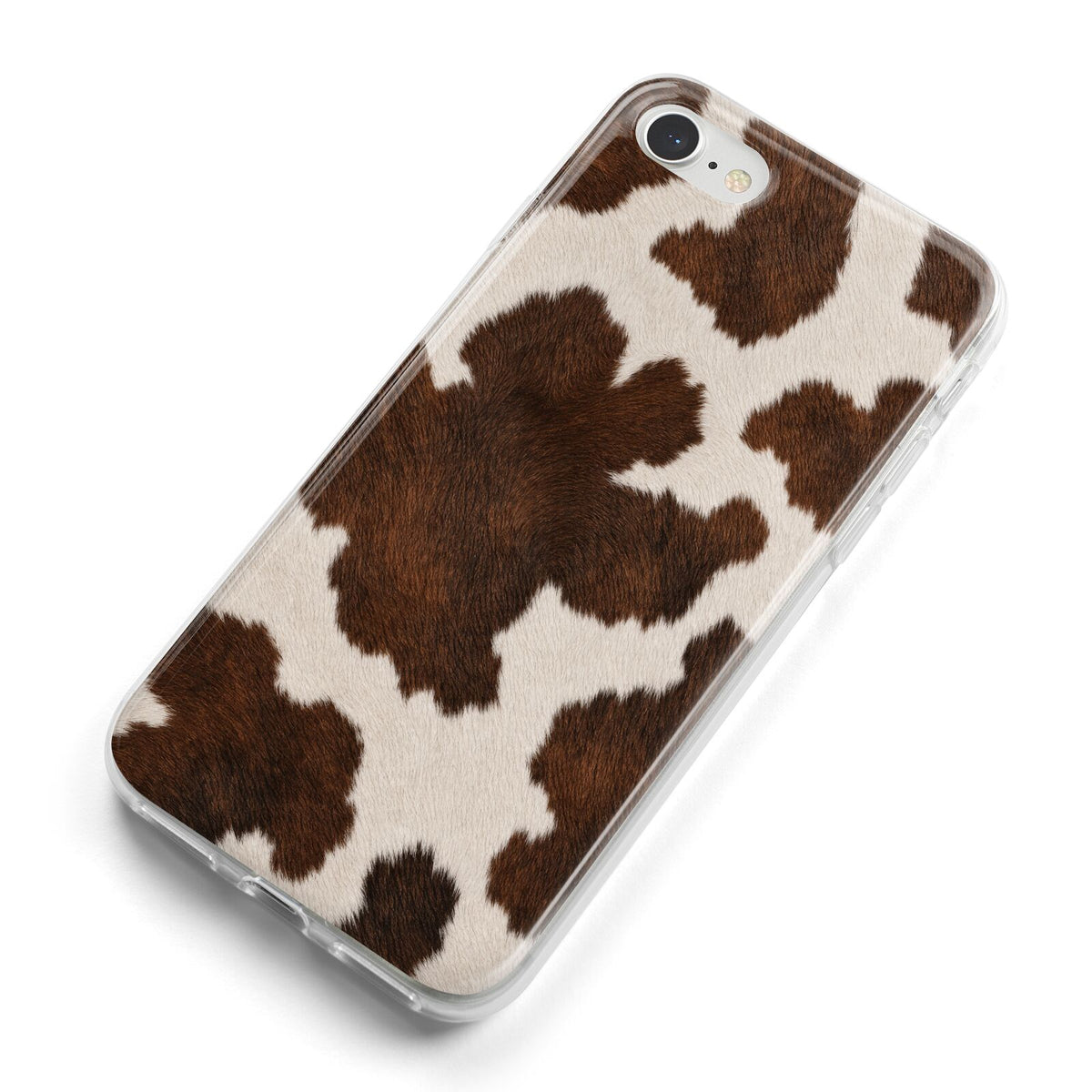 Cocoa Hide iPhone 8 Bumper Case on Silver iPhone Alternative Image