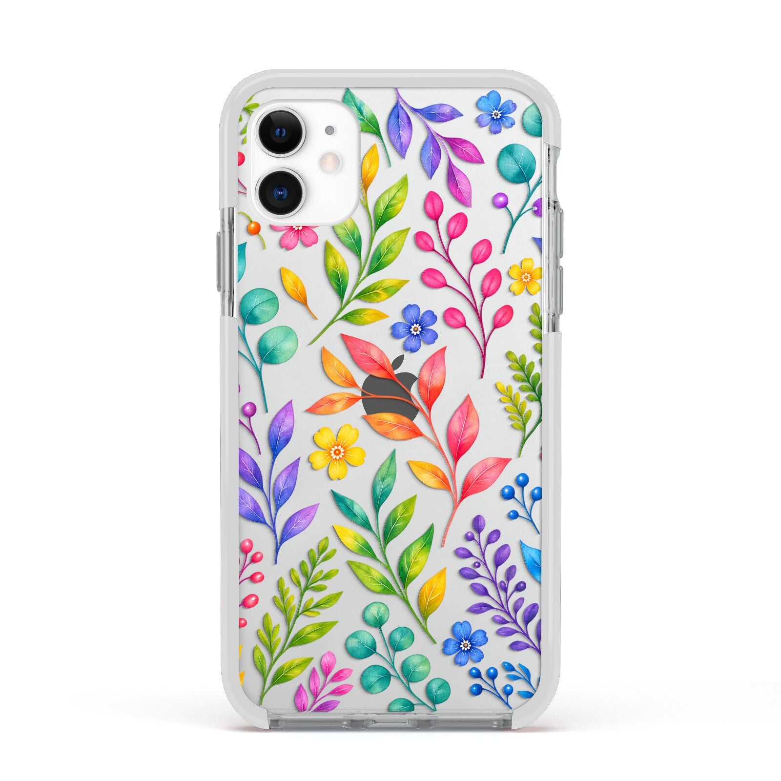 Colour Meadow Apple iPhone 11 in White with White Impact Case