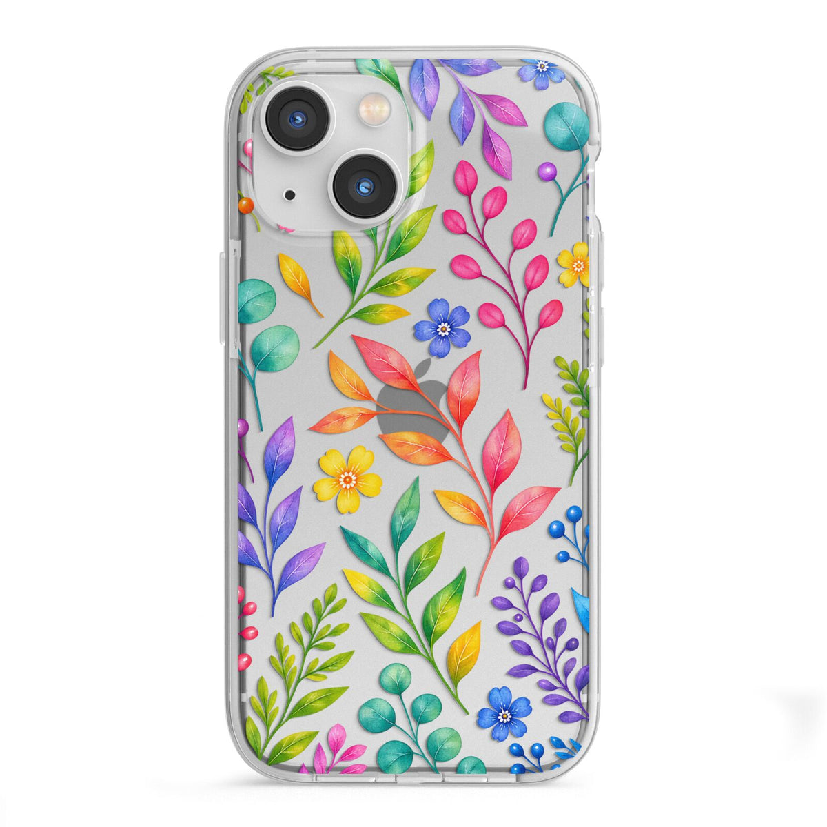 Colour Meadow iPhone 13 Mini TPU Impact Case with White Edges