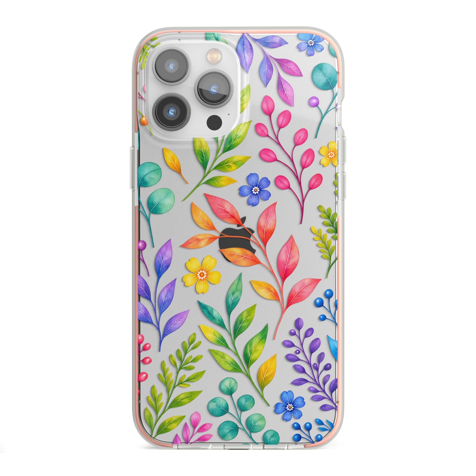 Colour Meadow iPhone 13 Pro Max TPU Impact Case with Pink Edges