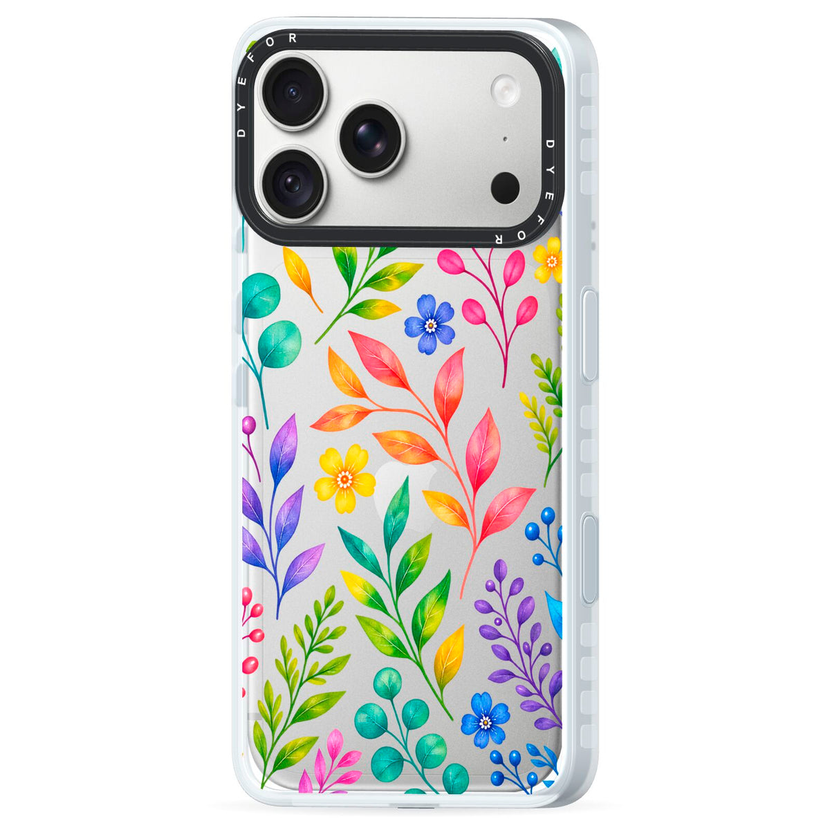 Colour Meadow iPhone 18 Pro Black Impact Pre order Case Side Angle on Silver phone