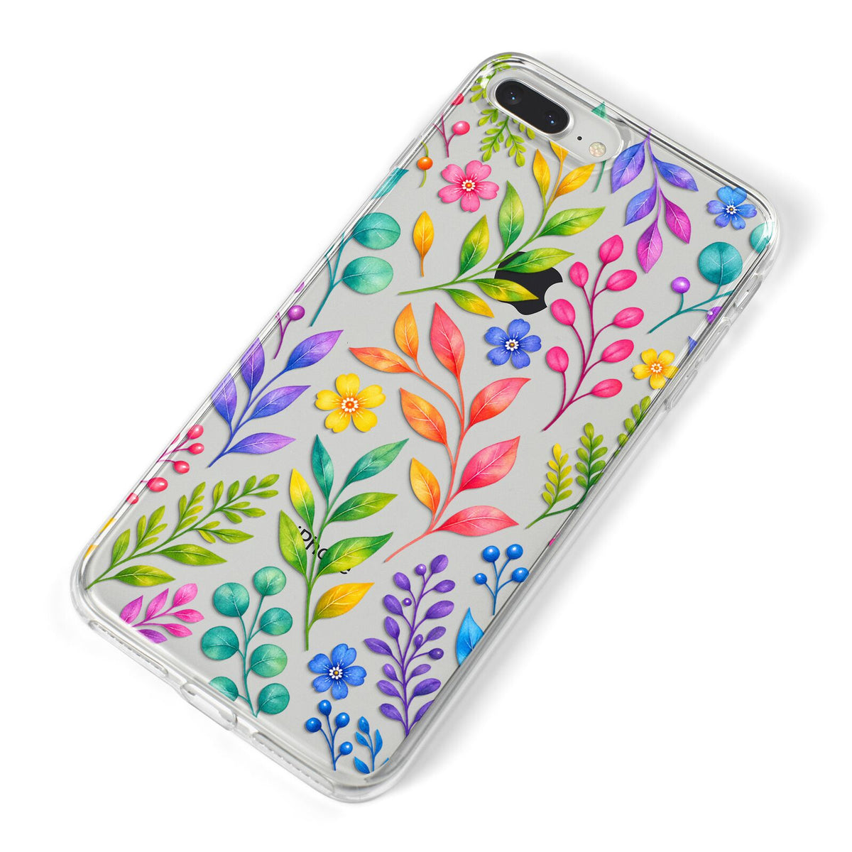 Colour Meadow iPhone 8 Plus Bumper Case on Silver iPhone Alternative Image