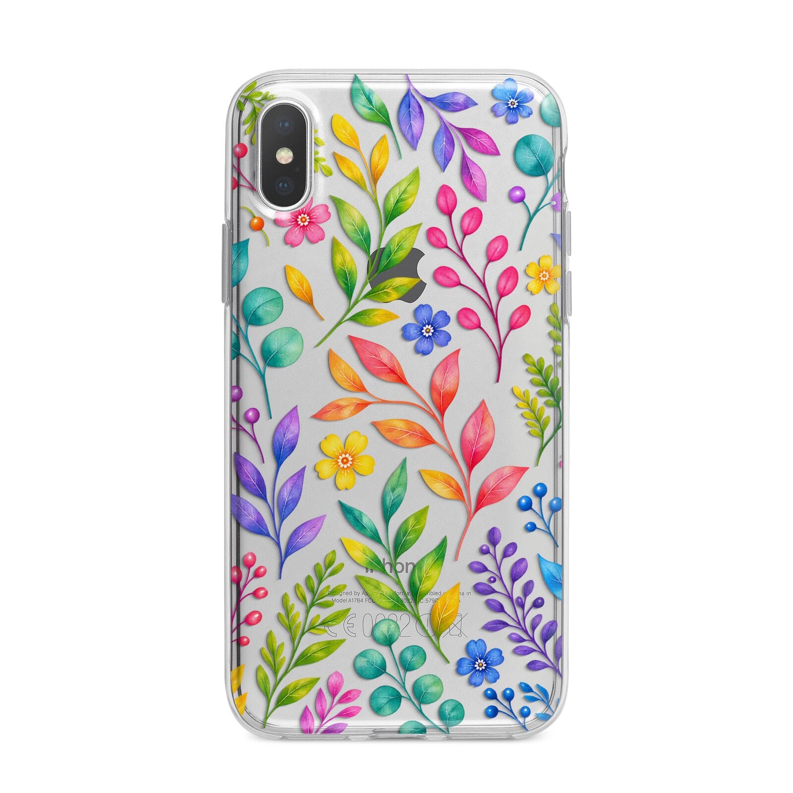 Colour Meadow iPhone X Bumper Case on Silver iPhone Alternative Image 1