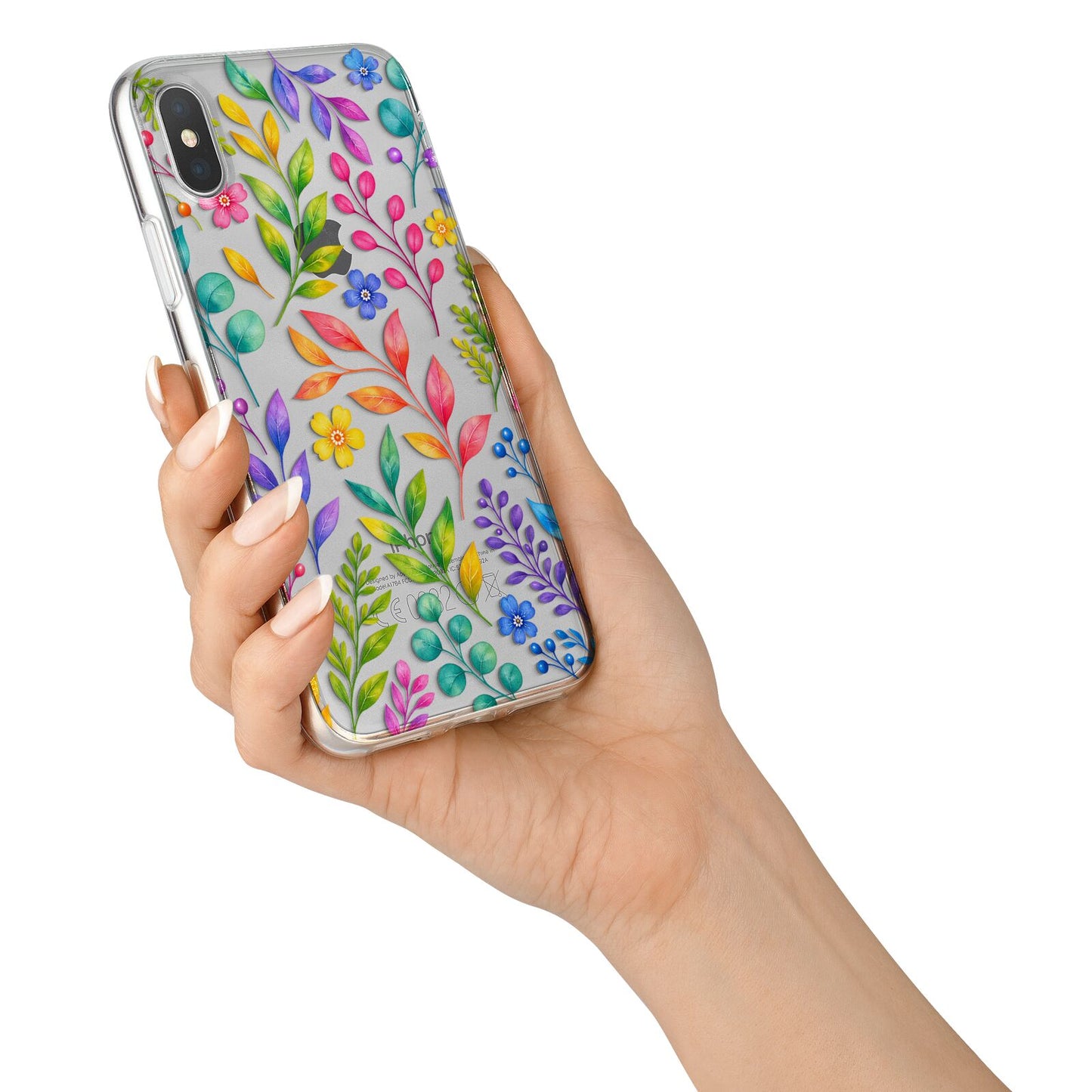 Colour Meadow iPhone X Bumper Case on Silver iPhone Alternative Image 2